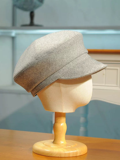 Unisex Wool Newsboy Cap MsPineappleCrafts