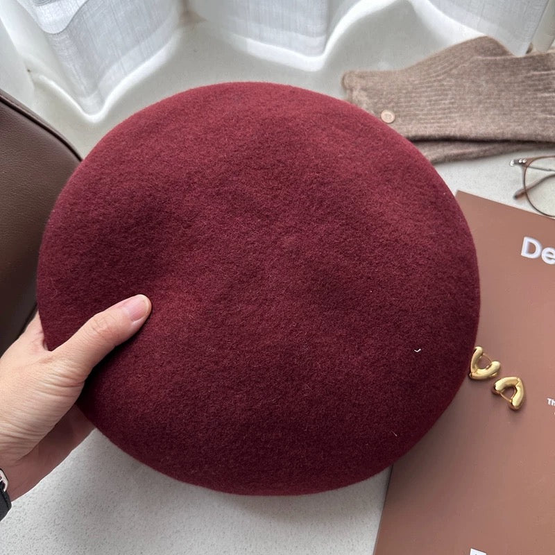 Oversized 100% Wool Beret Mspineapplecrafts