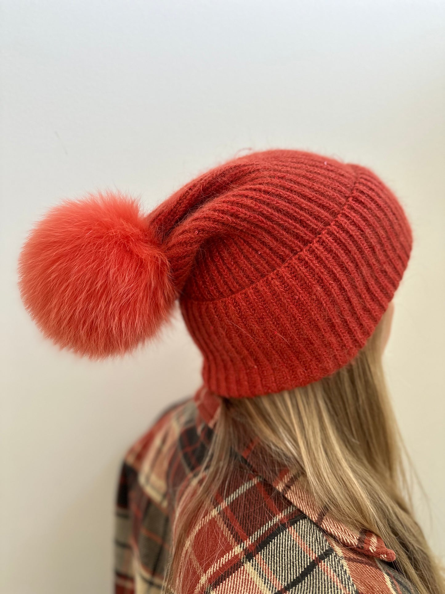 Knitted Beanie hat with Removable Pom Pom for Women Mspineapplecrafts