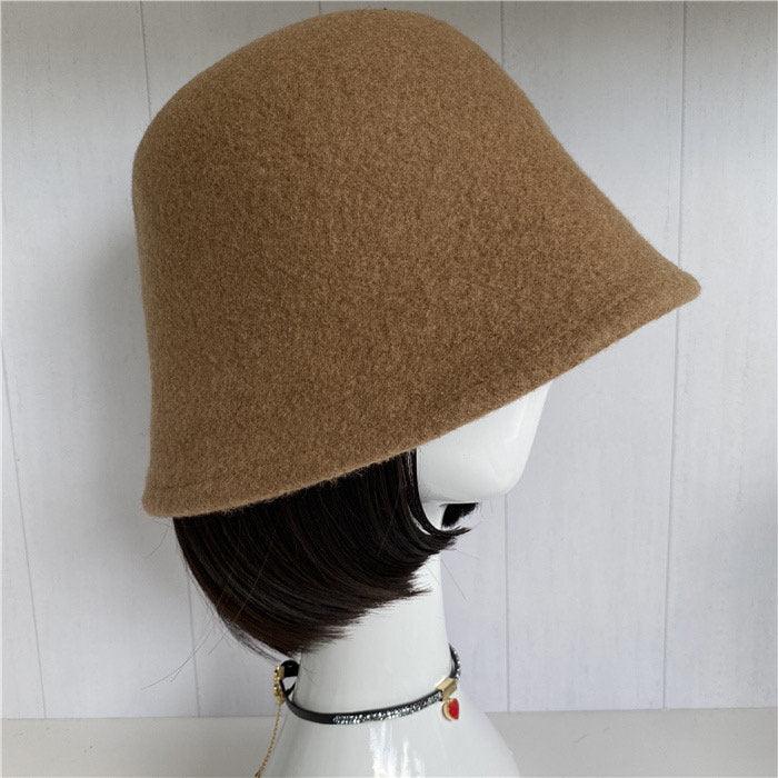 100% Wool Foldable Cloche Hat - Mspineapplecrafts