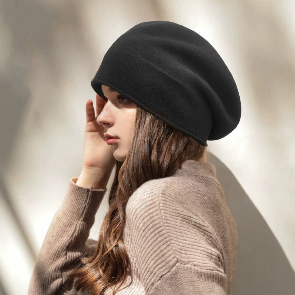 4 Way Women Cashmere Wool Beret Beanie Hat Mspineapplecrafts