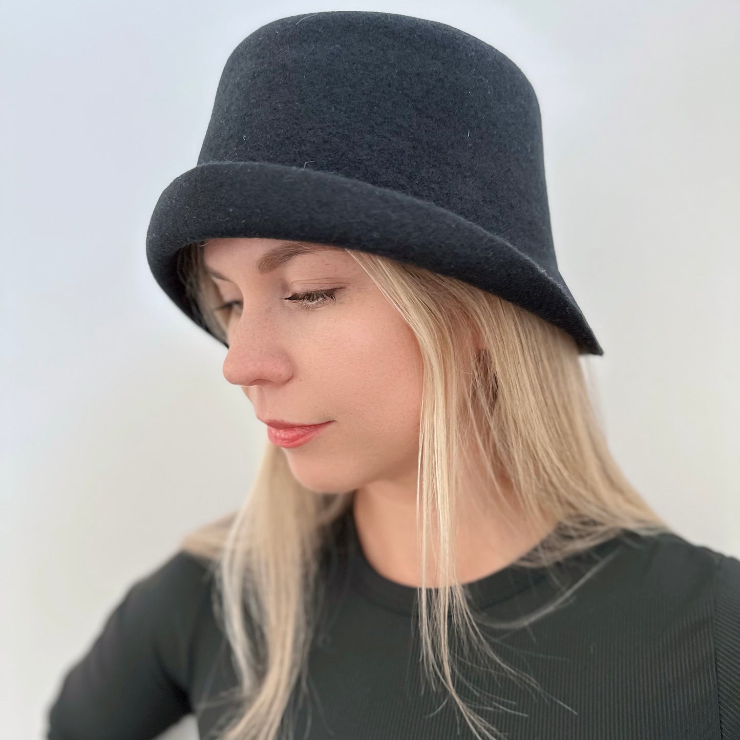 Wool Cloche Hat MsPineappleCrafts