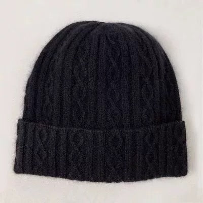 100% Cashmere Unisex Knitted  Beanie Hat