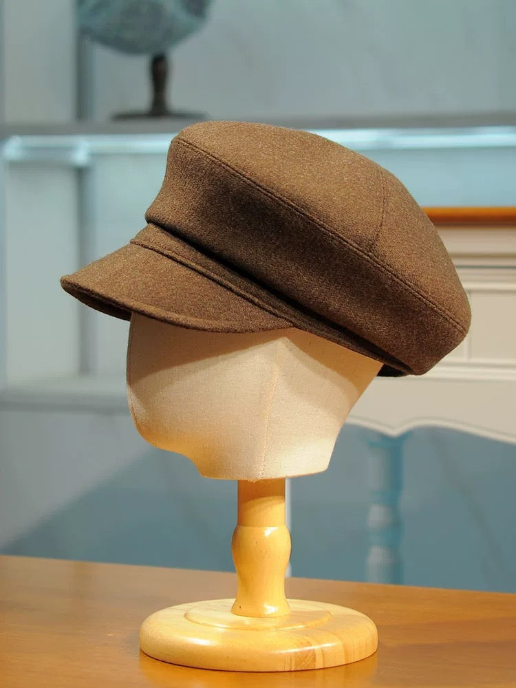 Unisex Wool Newsboy Cap MsPineappleCrafts