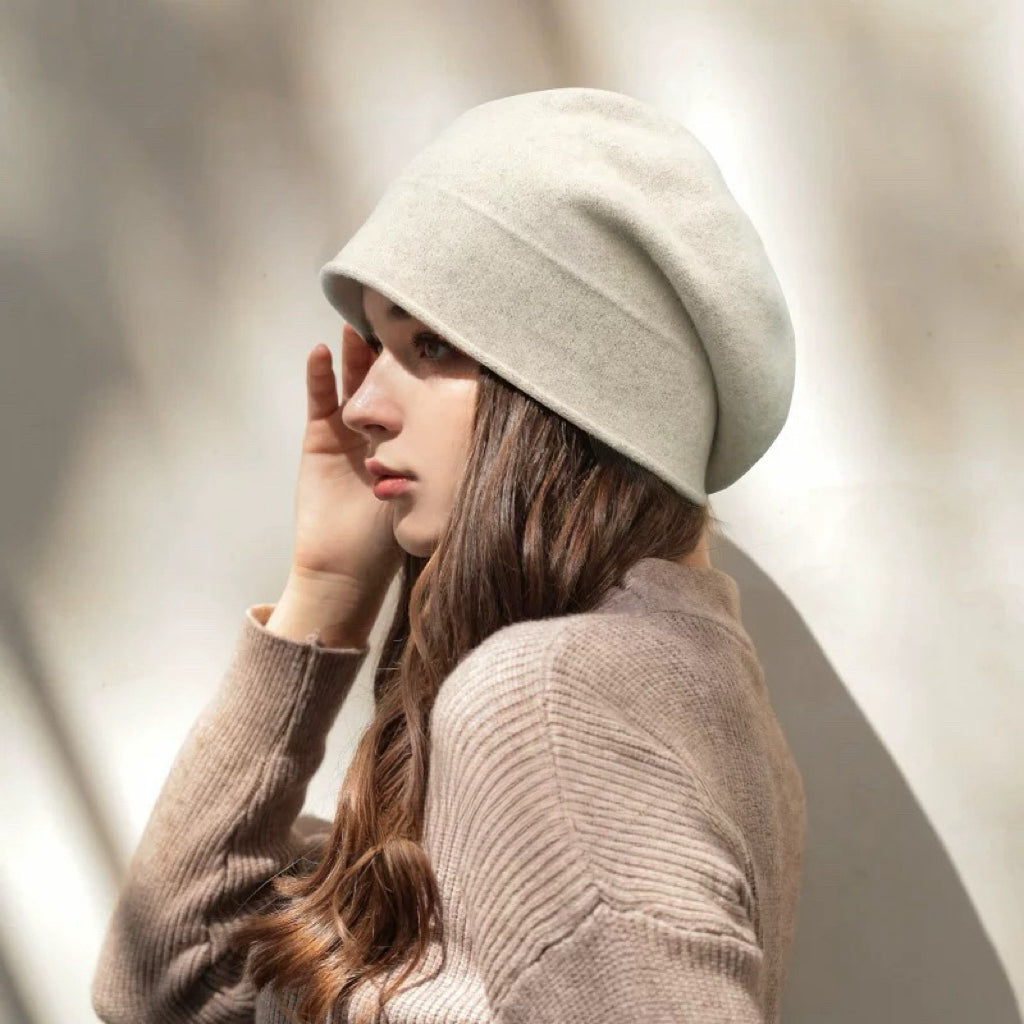 4 Way Women Cashmere Wool Beret Beanie Hat Mspineapplecrafts