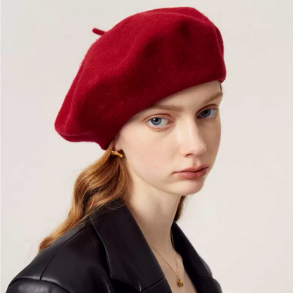 Oversized Beret for Women(Fits for large head), Made with 100% wool MsPineappleCrafts