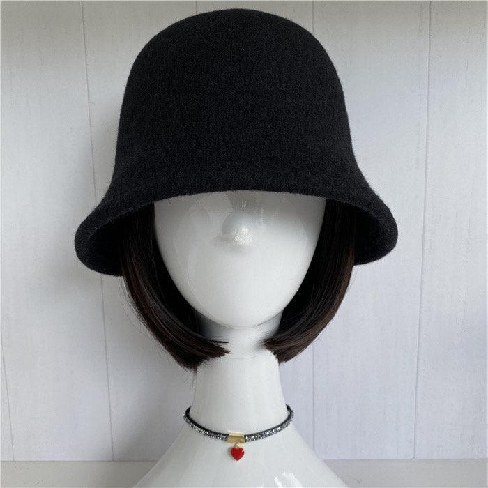 100% Wool Foldable Cloche Hat - Mspineapplecrafts