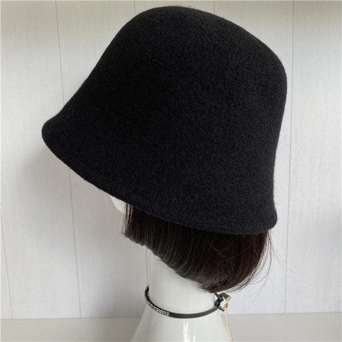 100% Wool Foldable Cloche Hat - Mspineapplecrafts