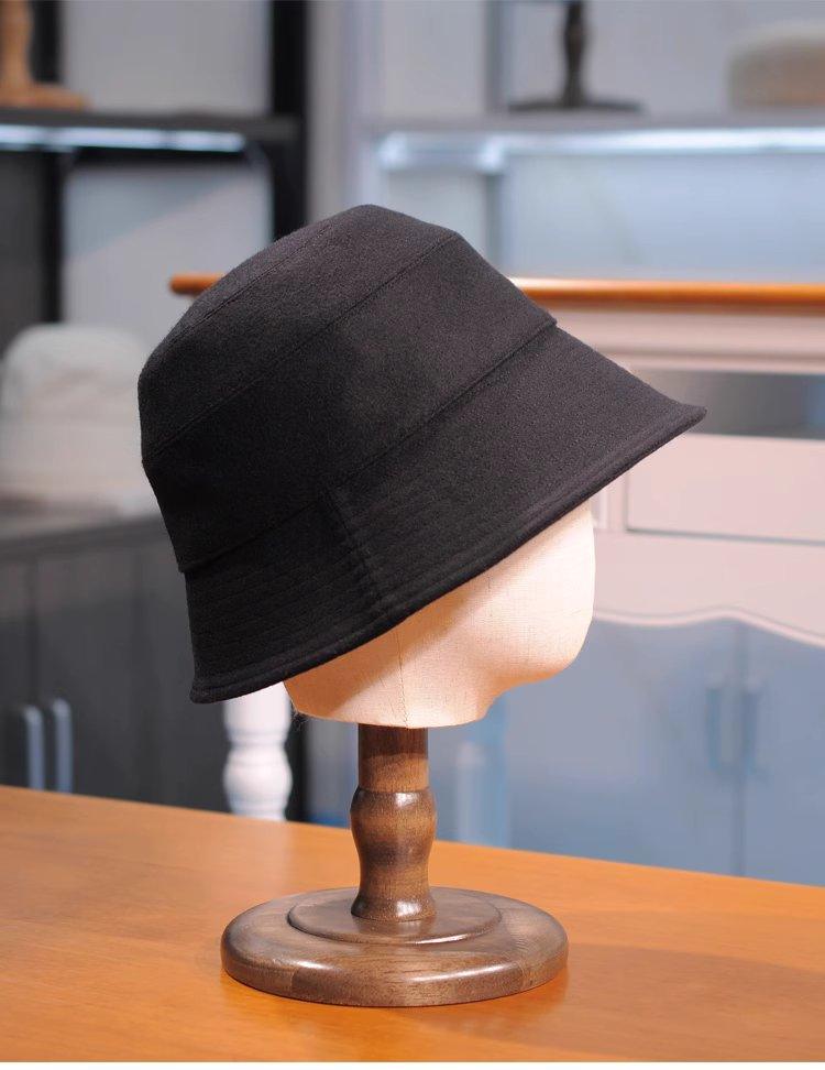 S M Large Customized Elegant Woolen Bucket Hat - Mspineapplecrafts