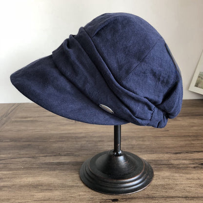 Light Weight Linen Newsboy Hat MsPineappleCrafts