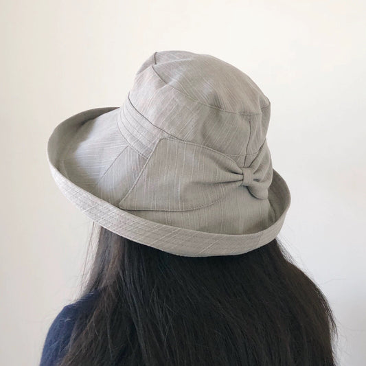 Wide Brim Bucket Hat with Adjustable Fit