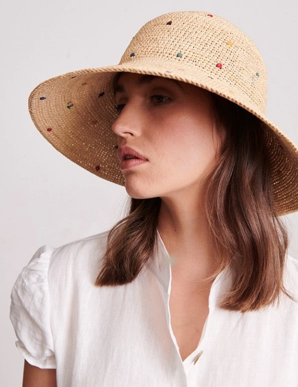 Foldable Raffia Straw Hat for Women