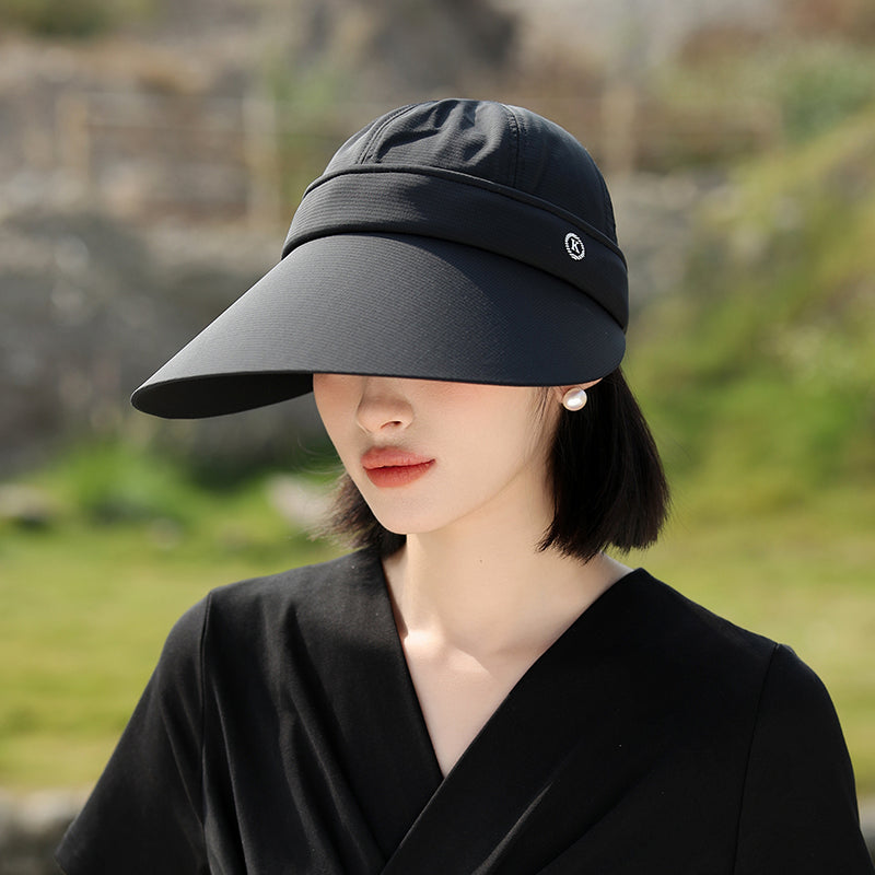 Summer Sun Hat for Women with Large Brim and Removable Top