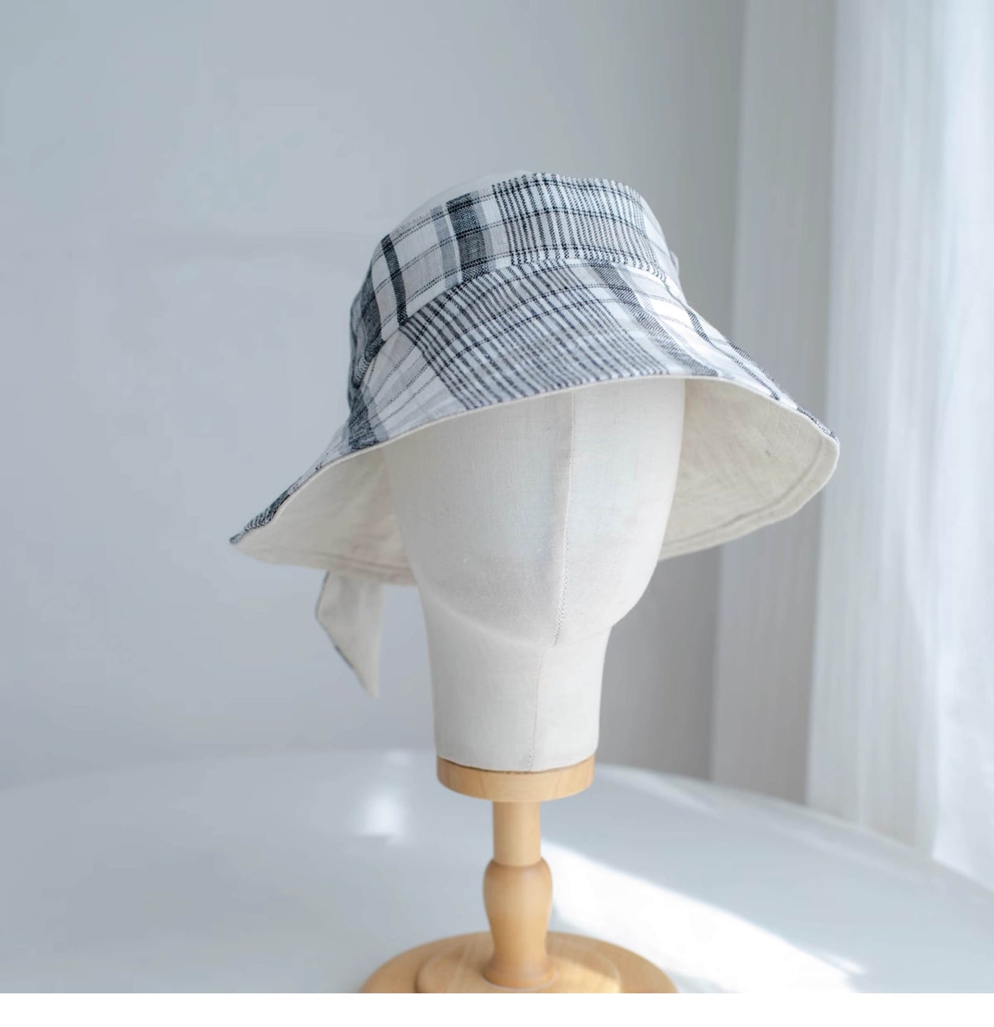 Linen Visor Sun Hat MsPineappleCrafts