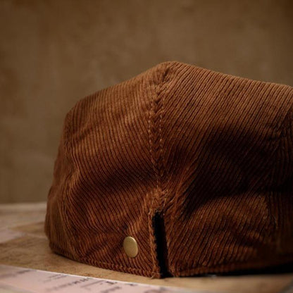 Unisex Corduroy Newsboy Cap