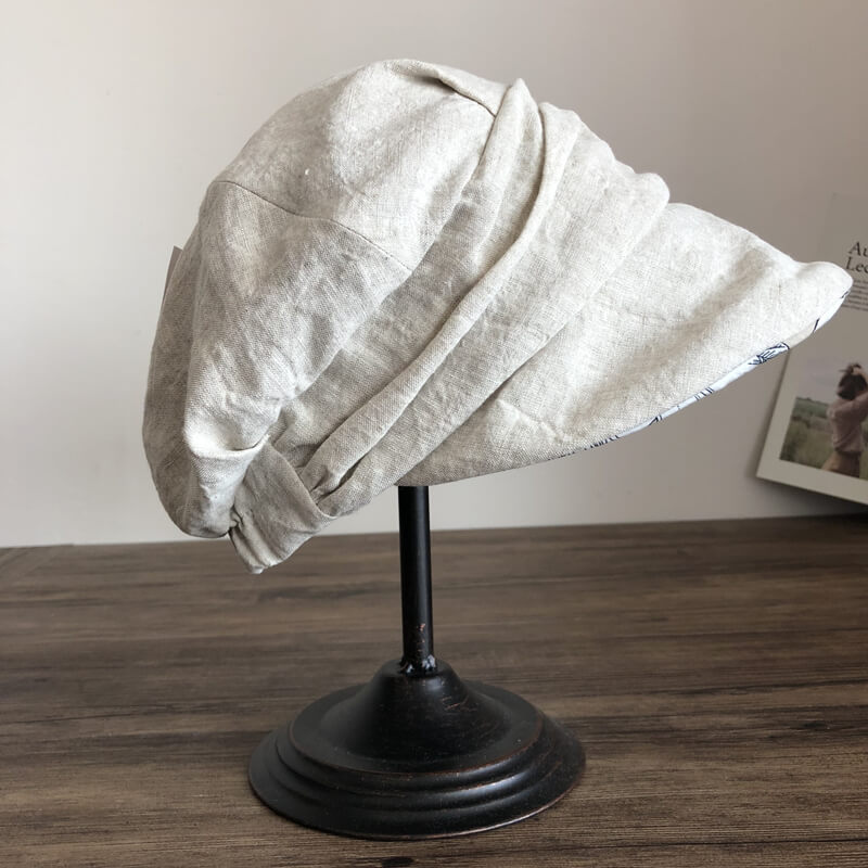 Light Weight Linen Newsboy Hat MsPineappleCrafts