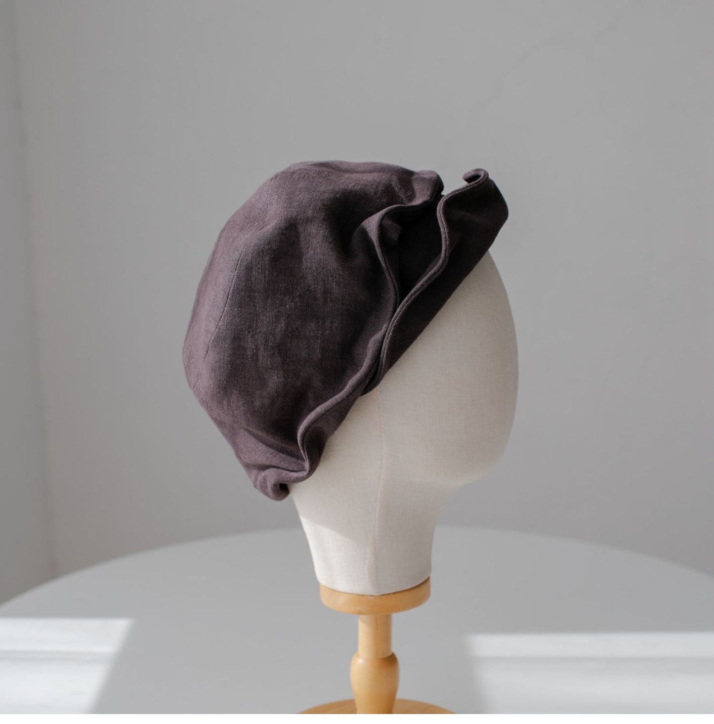 Two Way Linen Newsboy Cap