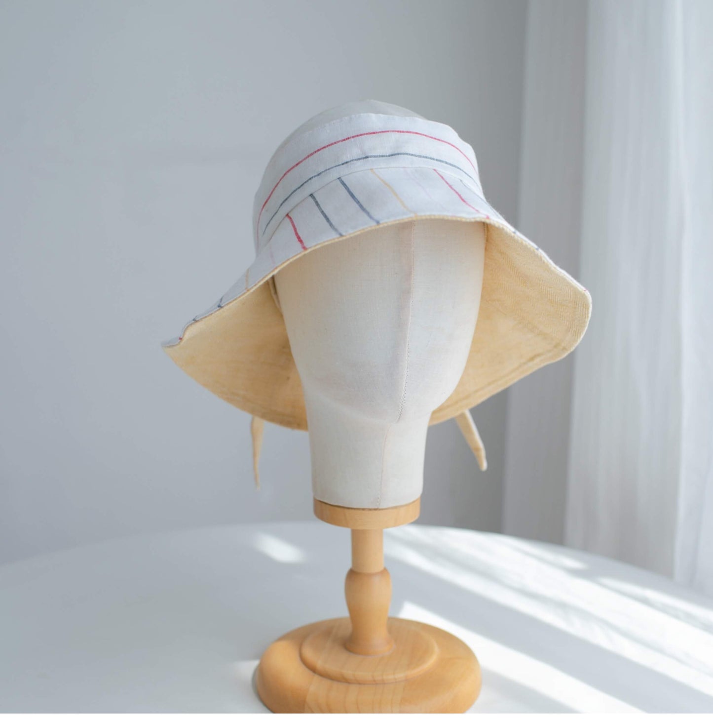 Linen Visor Sun Hat MsPineappleCrafts