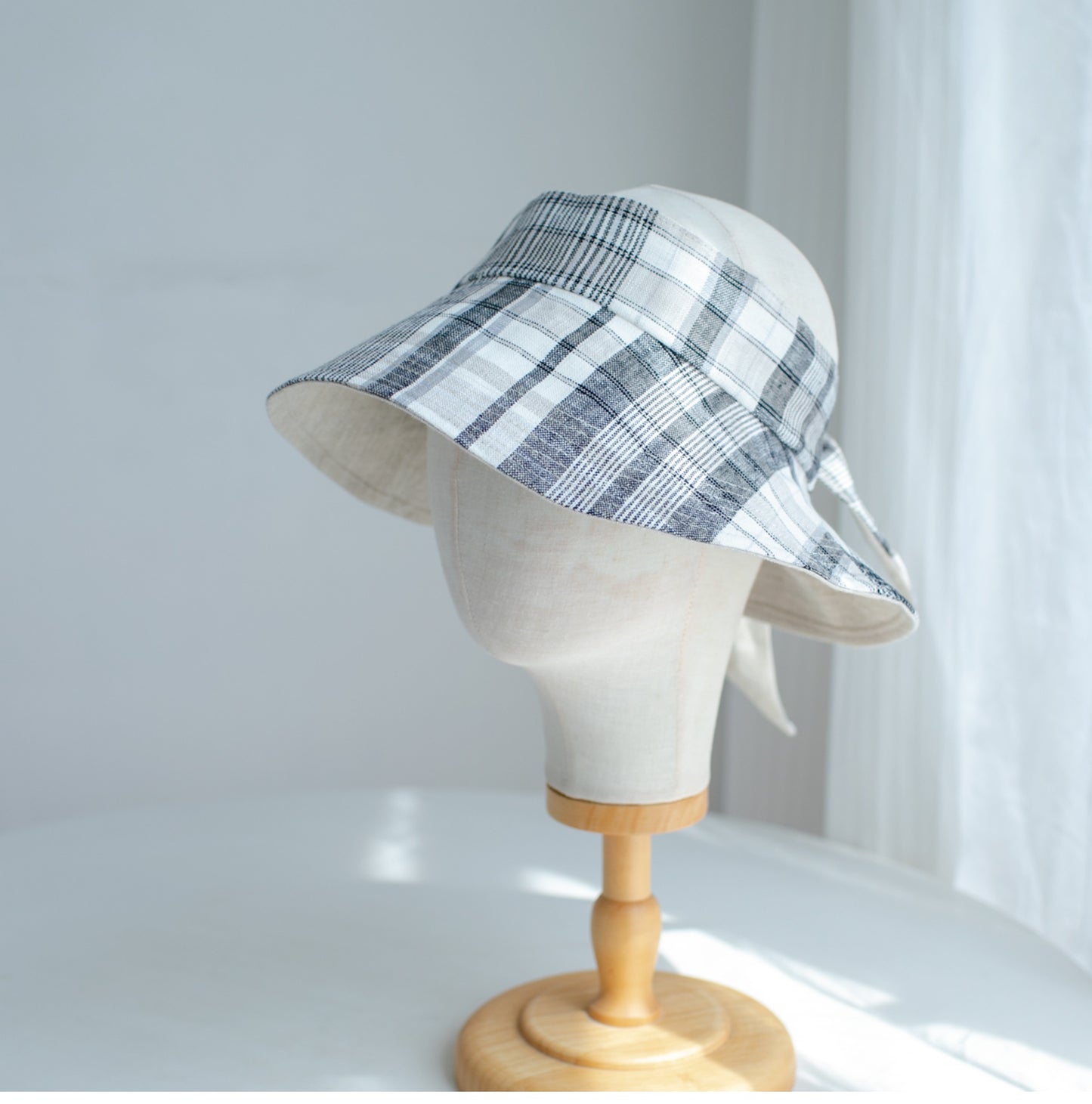 Linen Visor Sun Hat MsPineappleCrafts