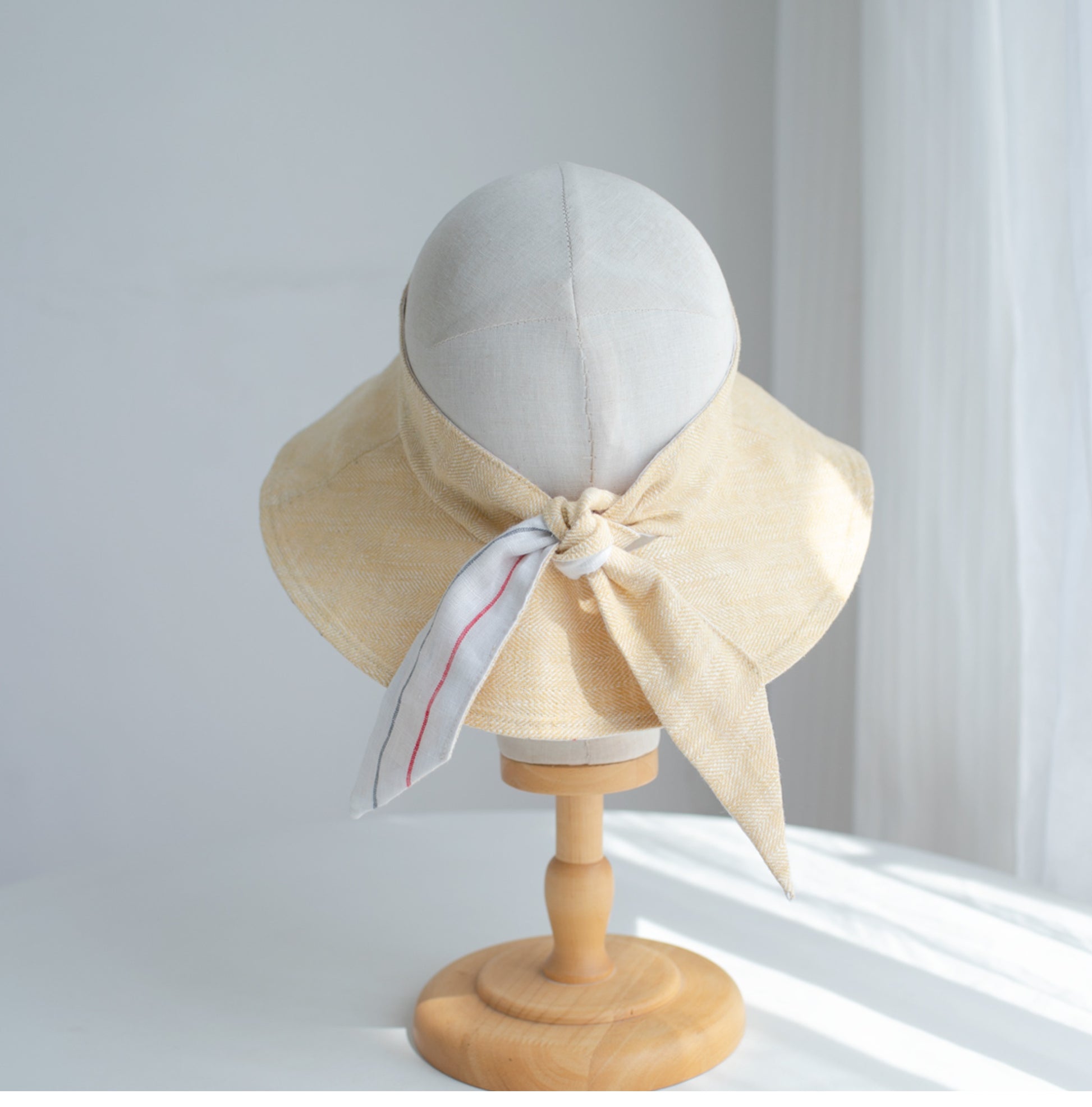 Linen Visor Sun Hat MsPineappleCrafts