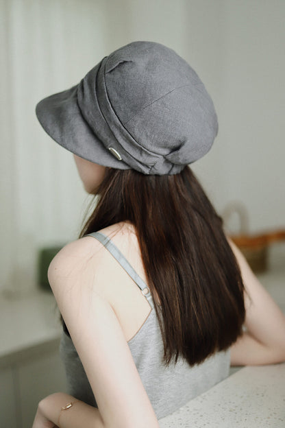 Light Weight Linen Newsboy Hat MsPineappleCrafts