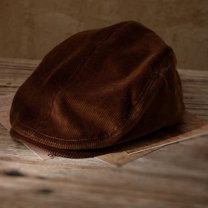 Unisex Corduroy Newsboy Cap