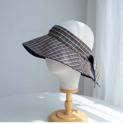 Linen Visor Sun Hat MsPineappleCrafts