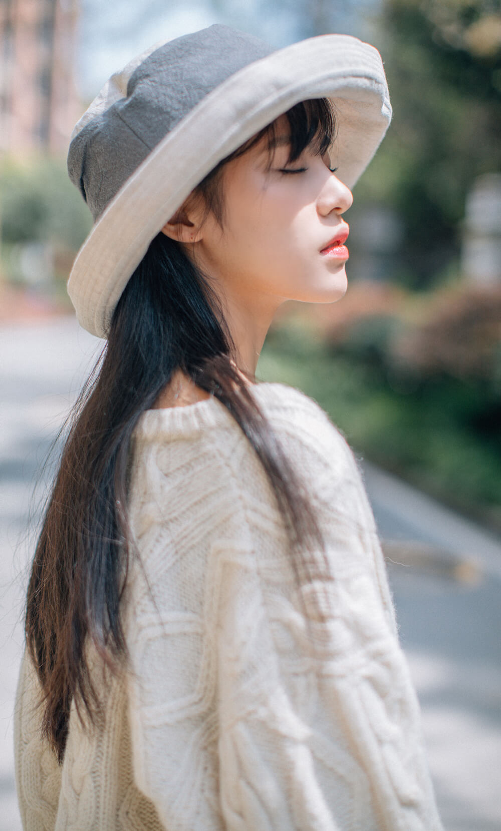 Summer Linen Bucket Hat for Women