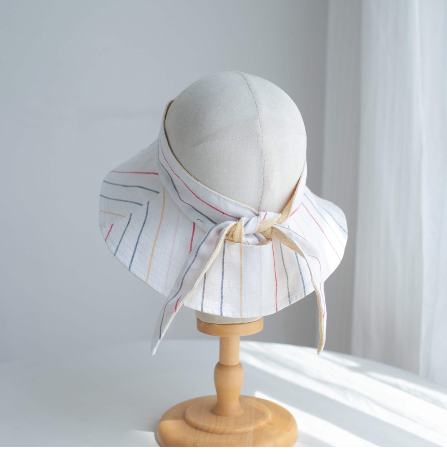 Linen Visor Sun Hat MsPineappleCrafts