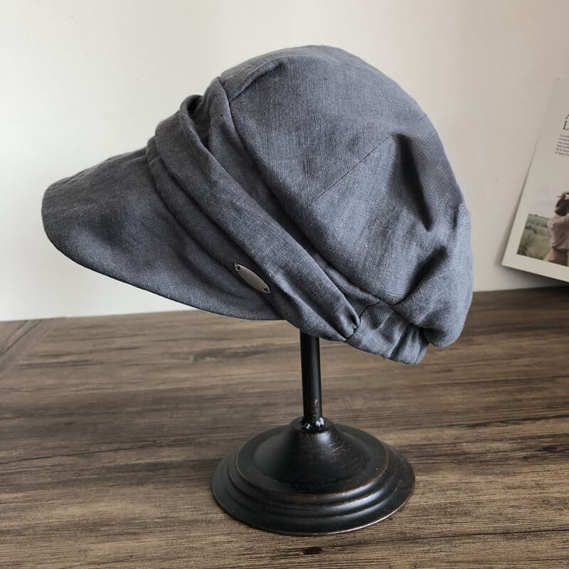 Light Weight Linen Newsboy Hat MsPineappleCrafts