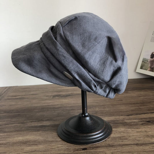 Light Weight Linen Newsboy Hat