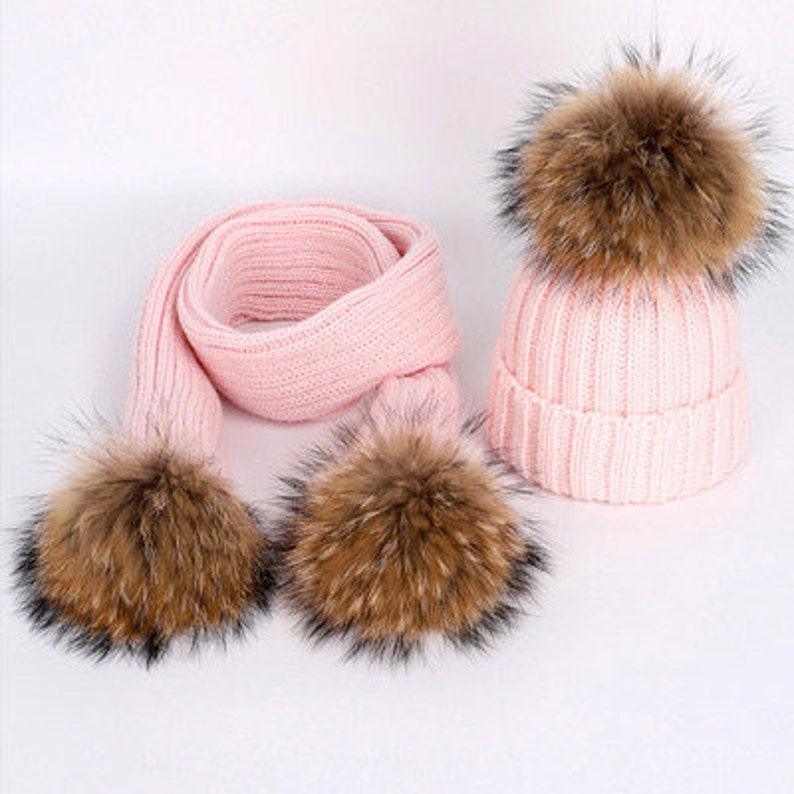 Knitted Beanie hat with Removable Pom Pom for Women