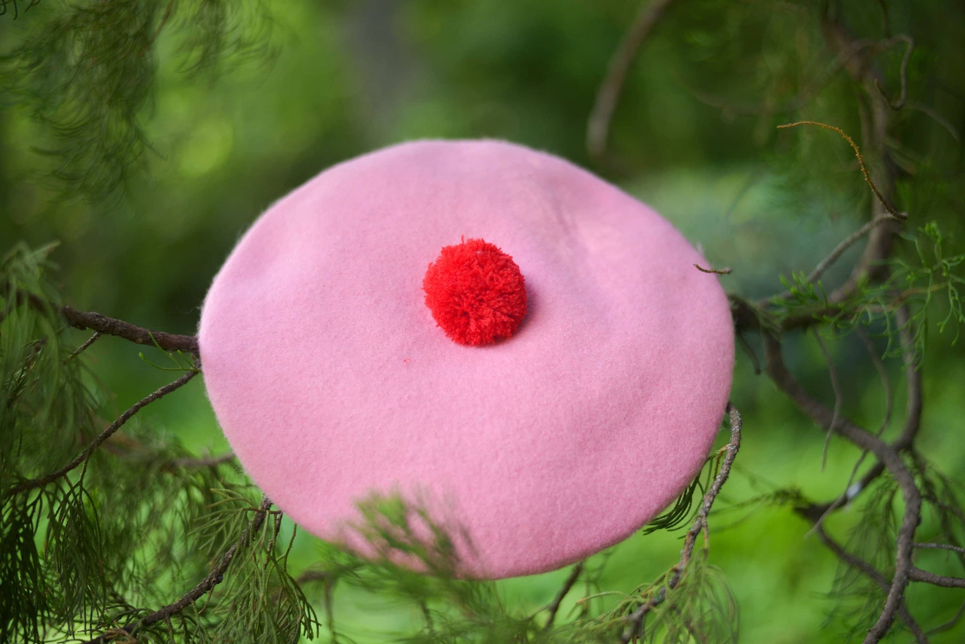 Heart Beret Hat for Women and Girls.