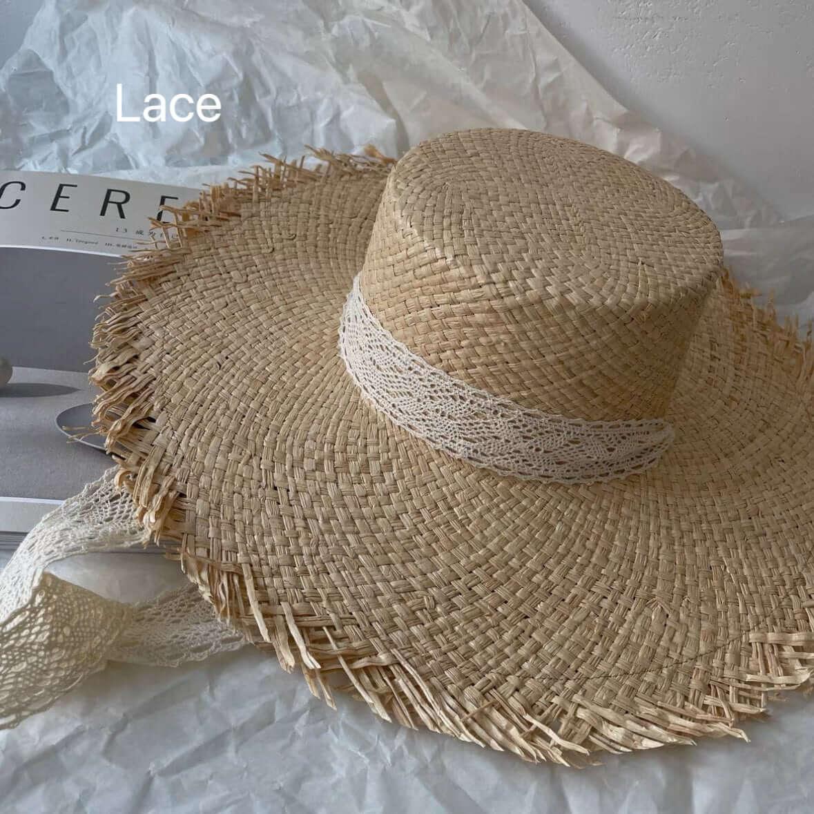 Fedora Straw Boater Hat for Women - Mspineapplecrafts