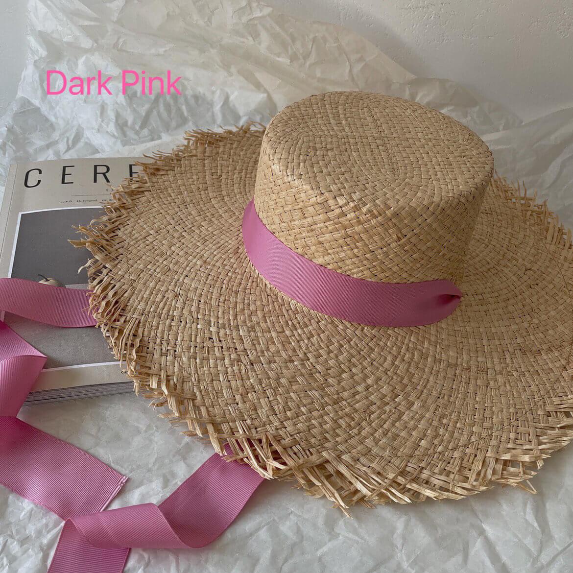 Fedora Straw Boater Hat for Women - Mspineapplecrafts