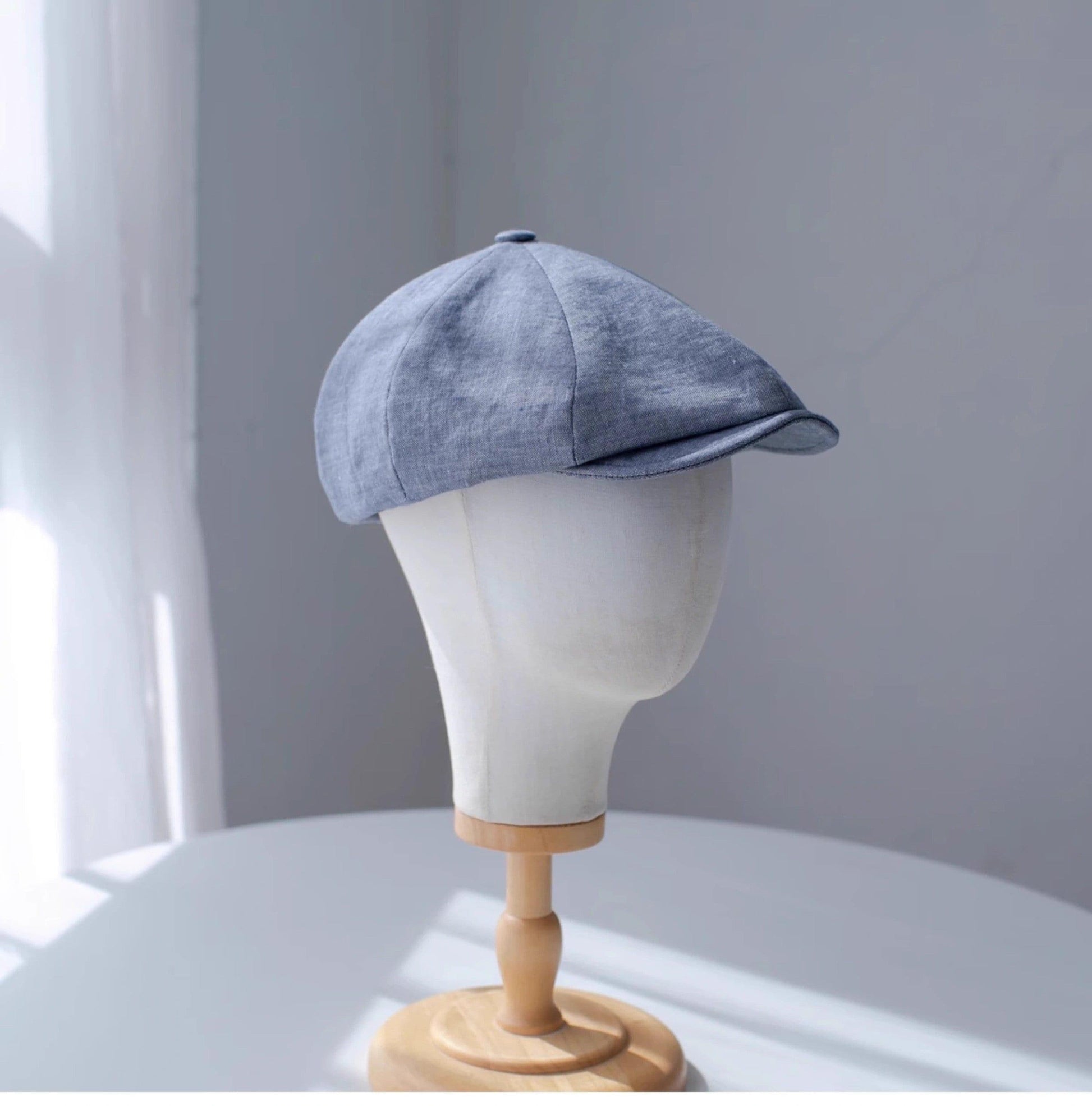 Linen Unisex Newsboy Cap - Mspineapplecrafts